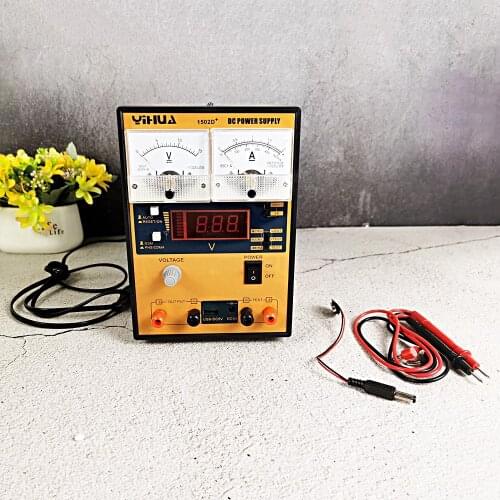 YIHUA 1502D+ 15V 2A Laboratory Power Supply Switch Power Supply For Phone Computer Repair Adjustable DC Power Supply