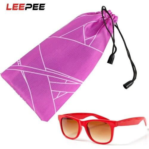 LEEPEE Car Glasses Bag Eyeglasses Pouch Waterproof Dustproof Eyewear Accessories Soft Cloth Sunglasses Box Stowing Tidying