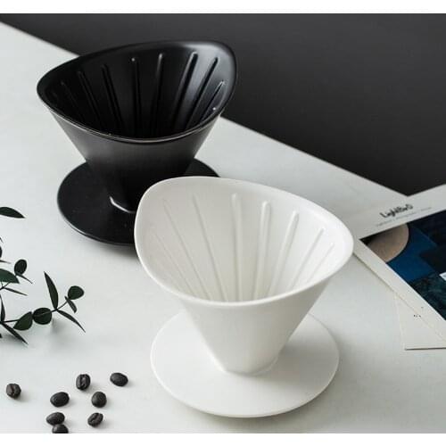 Seluna Japanese Style 2cups Ceramic Coffee Dripper Hand Drip Coffee Filter V60 Coffee Brewer Pour Over Coffee Maker Drip WJ919
