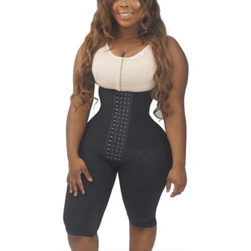 Shapewear Double Tummy Control Panty Womens Underbust Corset Waist Trainer Steel Boned Body Shaper Tummy Fat Burner