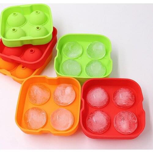 Creative Ice Cube Maker Eco-friendly Low Temperature Resistant Silicone Ice Ball Cube Mold Tray for Home Whiskey Ice Cubes