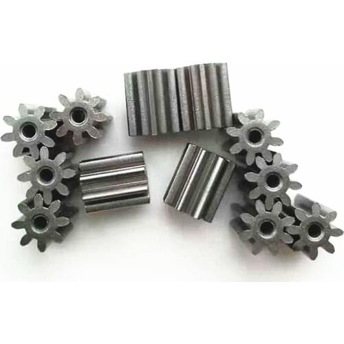 AZGIANT 10PCS Metal Gear 1.0 Modulus 8 Teeth 2.3mm Inner Diameter Powder Metallurgy Gears Precision Miniature Pinions
