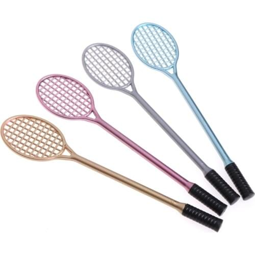 Mini Badminton Racket Slime Form Crystal Soil Kit Play With Slime Gel Pen Y4QA