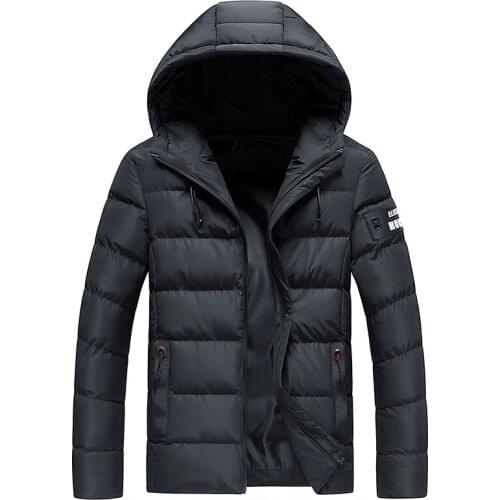 Mens Cotton-padded Clothes Jacket Short Autumn And Winter New Style Loose And Plus-size MenS Wear Cotton-padded Clothes
