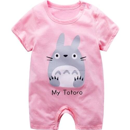 New drop shipping best gift Baby Girl Romper Summer Yellow Duck Baby Boy Jumpsuit Cotton New Born Baby Clothes