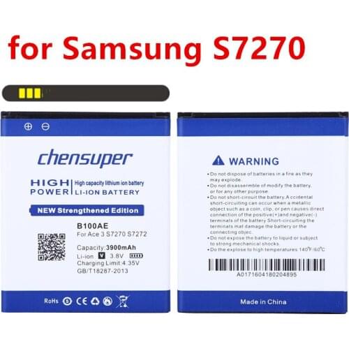 NEW 3900mAh B100AE Battery for Samsung Galaxy Ace 3 S7270 S7272 S7898 S7562C S7568i i699i s7262