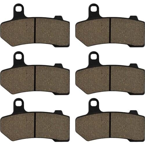 Front and Rear Brake Pads for Harley V-Rod VRSC VRSCR Street & Night Rod VRSCF Muscle 06-12 FLHR Road King 08-13