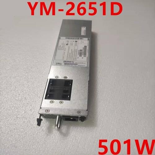 Almost New Original PC PSU For 3Y Juniper MX80 501W Power Supply YM-2651D 740-028288 PWR-MX80-AC-S-A