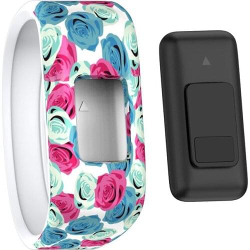 100pcs L/S pattern Silicone Wrist band Watch Strap for Garmin VivoFit Jr/JR2 Junior Activity Fitness Tracker Bracelet Watchband