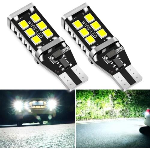 2x W16W T15 LED Car Reverse Lamp Xenon White for Changan CS15 CS35 CS75 CX70
