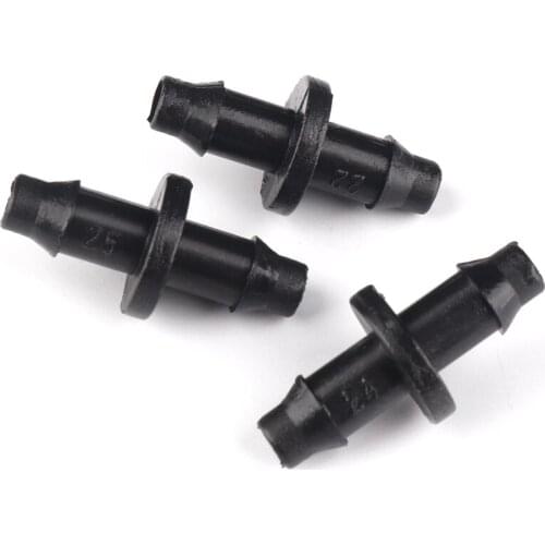 100pcs/lot 4/7mm Hose Connectors Greenhouse Micro Irrigation Pipe Straight Connector Home Garden Automatic Watering Tube Joints