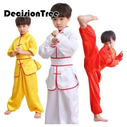 2021 chinese wushu uniform kungfu clothes martial arts suit tai chi changquan outfit for children boy girl performance outfit