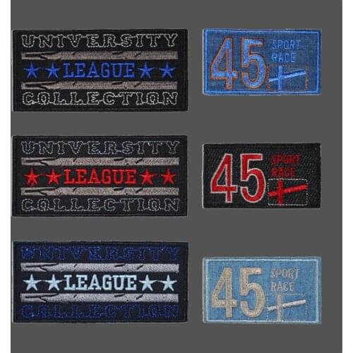 Army Military Clothes Patches for Stripes Clothing Sticker Iron on Tactical Armband Appliques English Alphabet Embroidery Badges