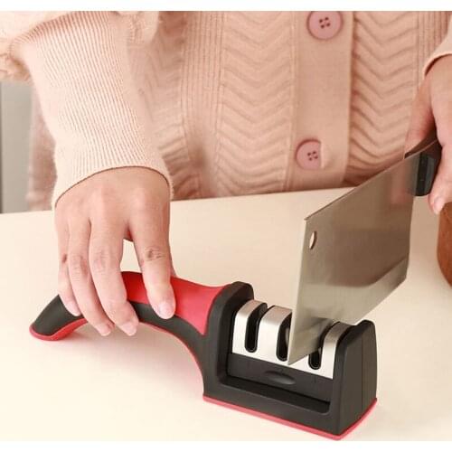 Sharpener household quick whetstone stick sharpening kitchen knife gadget 3-stage type Knives tools machine professional