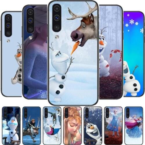 Elsa Anna Frozen Phone cover hull For SamSung Galaxy S 8 9 10 20 S21 S30 Plus Edge E S20 fe 5G Lite Ultra black soft case