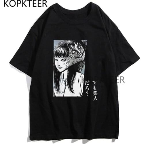 Anime Tomie Junji Ito T Shirt Men Women T-shirt Harajuku Ulzzang Streetwear Casual Japanese Style Summer Short Sleeve T-shirts