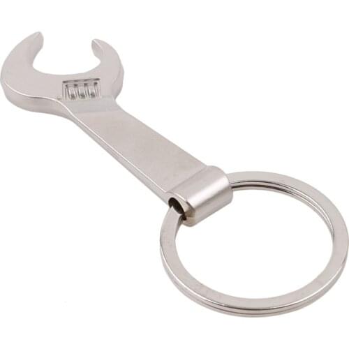 Key Shape Stainless Steel Opener Wrench Keychain Shape Beer Bottle Opener Small Gift Utility Gadget
