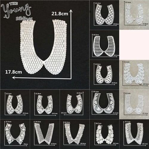 Lace Fabric Sewing Applique Collar DIY Decoration Lace Neckline Flower Embroidery Sewing Supplies Accessories Scrapbooking