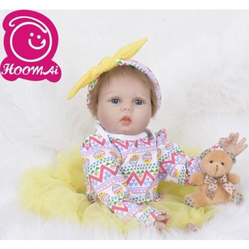 22''55cm New Reborn Baby Doll PP Cotton Stuffed Real Touch Newborn Princess Bebe Reborn Girl Toys Bonecas