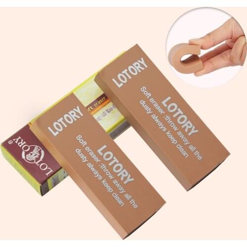 LOTORY High Quality Soft Rubber Pencil Eraser Sketch Painting Writing Erasers Students Correction Erasing Stationery Supplies
