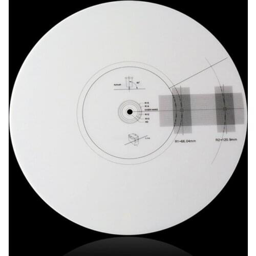 LP Vinyl Pickup Calibration Distance Gauge Protractor Adjustment Tool Adjustment Ruler Anti-sliding plate Turntable Accessories