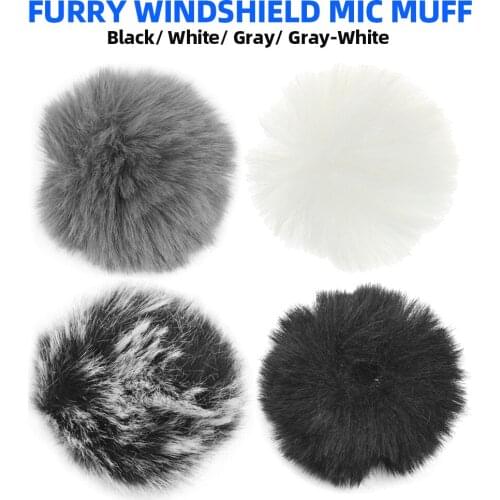 Clip-on Lavalier Microphone Windscreen Furry Windshield Mic Muff Compatible with Boya M1 and Other Most Lapel Microphones