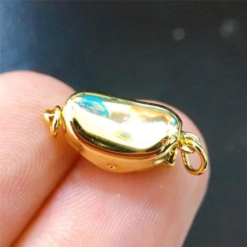 Wholesale DIY Natural Stones Beads Jewelry Making Accessories Silver/Gold Metal Connector Clasps Findings