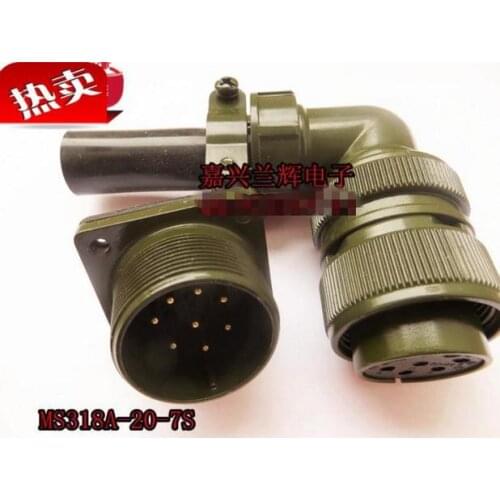 Original new 100% 5015 MS3108A20-7S MS3102A20-7P 8 core American Standard aviationplug bent waterproof connector