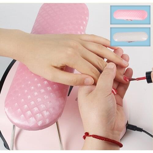 Nail Art Pillow Leather Arm Rest Cushion Waterproof Wrist Support Hand Holder Pad Soft Washable Pillow Stand for Nail Art Tool