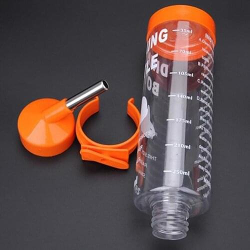 Portable 250ML Pet Drink Stainless Steel Automatic Water Fountain Bottle Rabbit Hamster