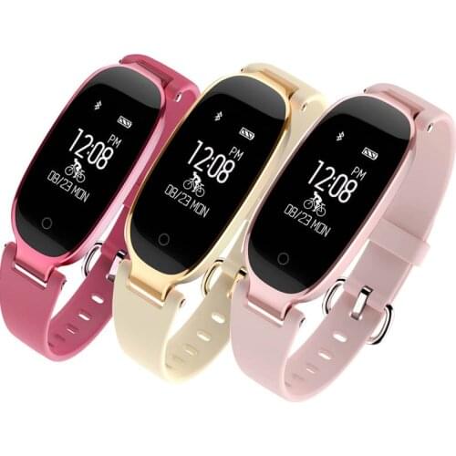 Ladies Fitness Bracelet Smart Watch Women Pulsera Activida Fitness Tracker Sport Waterproof Bluetooth Smart Band for iOS Android