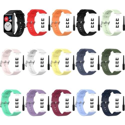 Rubber Strap for Huawei Watch Fit Smart Wristband Bracelet Accessories applyfor Huawei Fit TIA-B09/TIA-B19 Sport strap