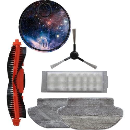 Robotic HEPA Filter Side Roll Brush Mop Cloth Sticker Film for Xiaomi STYJ02YM Mi Robot Vacuum Mop Pro Parts Accessories