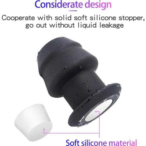 4 Sizes Silicone Hollow Butt Plug Anal Expander Huge Dildo Vaginal Speculum Sex Toys Prostate Massager Buttplug Enema Sex Toys