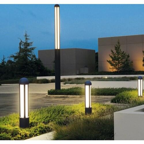80cm 150cm 200cm 250cm Modern Outdoor Garden Bollard Light Lamp Villa High Pole Lamp Landscape Lamp Post Park LED Waterproof
