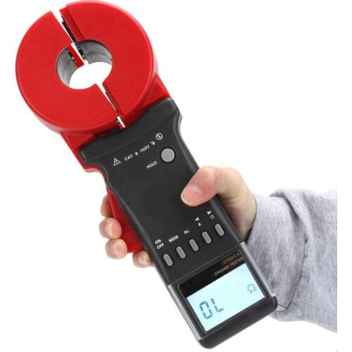 ETCR2100C Earth Resistance Tester 0.01‑1200Ω Multi‑Function Clamp Ground Resistance Tester 0mA‑20A Clamp Ammeter