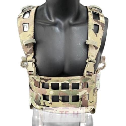 Unisex Outdoor Adjustable Tactical Air Light Laser Cutting Chest Rig Chest Hanging 500D Cordura Vest Waist Pouch Wear-resistant