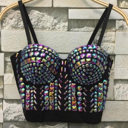Womens fashion wild vest vest jacket outer wear beaded Bra straps