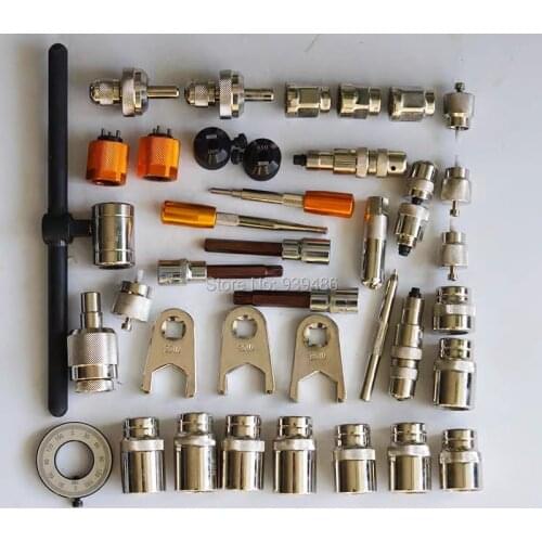Common rail diesel injector tool kits, fuel injector assemble and disassemble tools, wrench assembler valve install tools 38pcs