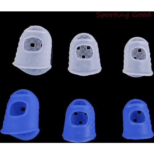 4pcs/lot Fingertip Protectors For Ukulele Guitar Silicone Finger Guards Guitar S/M/L 2 Colors