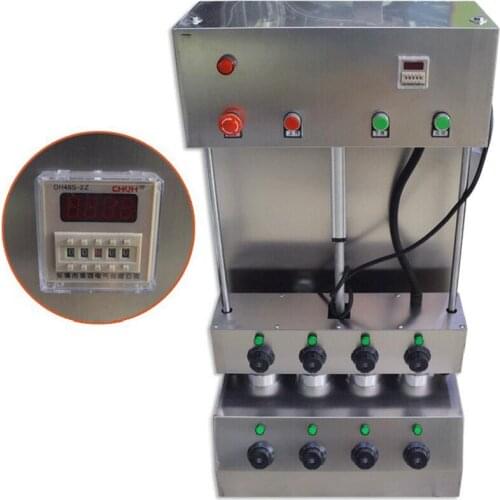 4 pcs model food process snack pizza cone baking machine with support and heating tubes 3000W