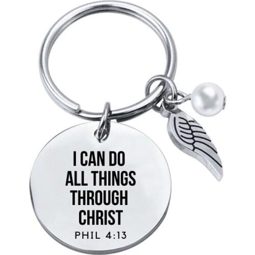 VILLWICE bible verse key chains faith keychain scripture quote christian jewelry for friend women men inspirational gifts