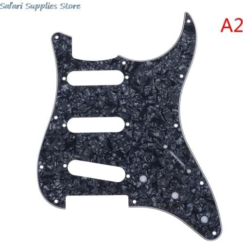 Black Instruments & Gear Guitar Pickguard Electric Guitar Pickguard Scratch Plate For Strat Stratocaster