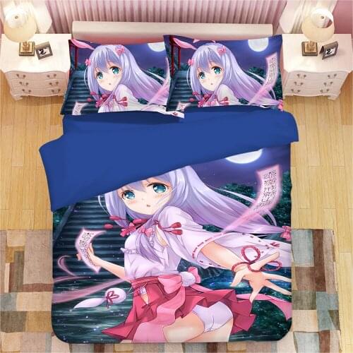 Izumi Sagiri 3D Anime Print Bedding Set Duvet Covers Pillowcases NEW Comforter Bedding Sets Bedclothes Bed Linen 01