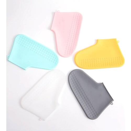 Reusable Waterproof Shoe Cover Silicone Rain Boots Portable Unisex Shoes Protectors Non-slip Rain Boots for Outdoor Rainy Days