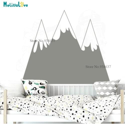 Mountain Sticker Baby Room Decal Adventure Theme Kids Room Woodland Nursery Decor Murals Wallpaper BA045