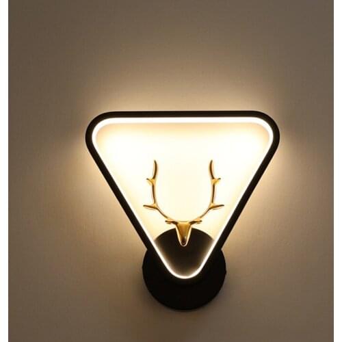 New Design LED Wall Lamps For Bedroom Bedside Aisle Stairs Modern Indoor Sconce Home Decorative Antlers Light Fixture AC90-260V