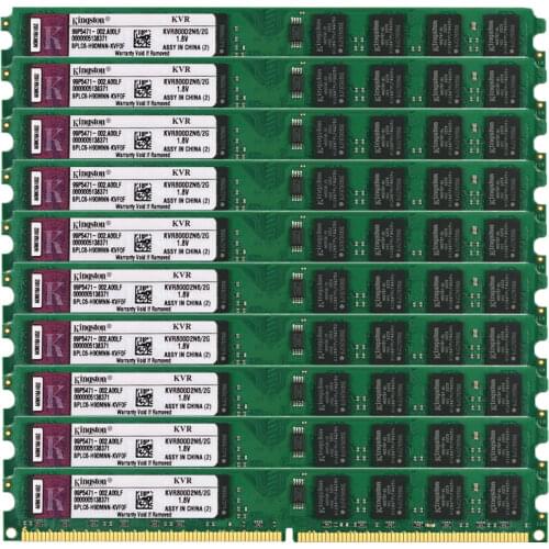 DDR2 RAM 2GB 800Mhz PC2-6400 DIMM Desktop memory 240Pin 1.8V NON ECC Bulk/Lot