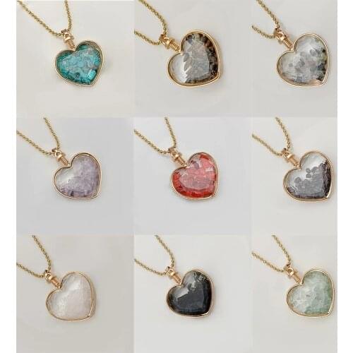 Natural Stone Pendant Necklace Tanabata Valentines Day Necklace Elegant Simple Luxury Temperament Fashion Necklace For Women