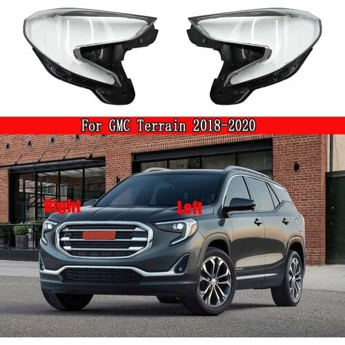Front Headlamps Glass Headlights Shell Cover Transparent Lampshades Lamp Shell Masks Lens For GMC Terrain 2018-2020